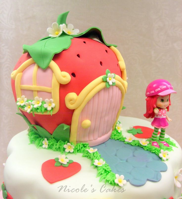 Strawberry Shortcake Birthday Cake