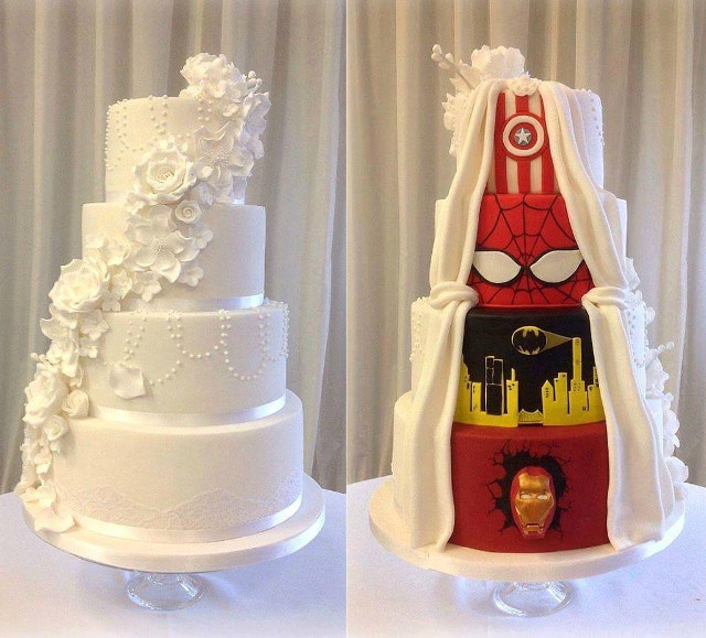 Superhero Wedding Cake