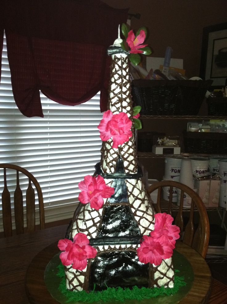 11 Photos of Awesome Eiffel Tower Birthday Cakes For Girls