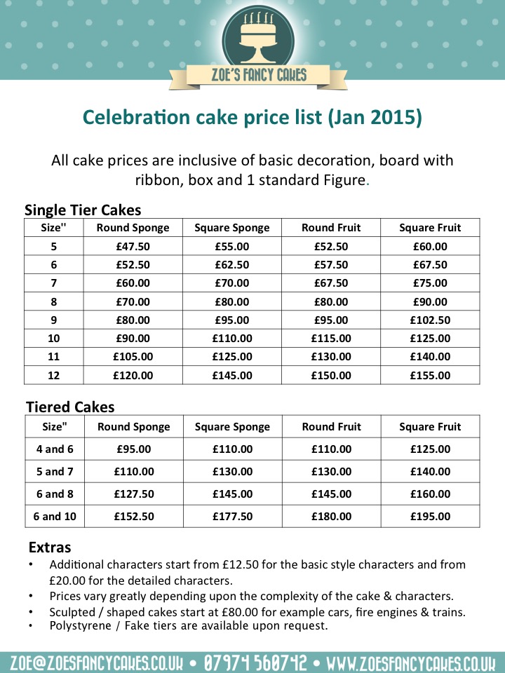 Walmart Wedding Cake Price List