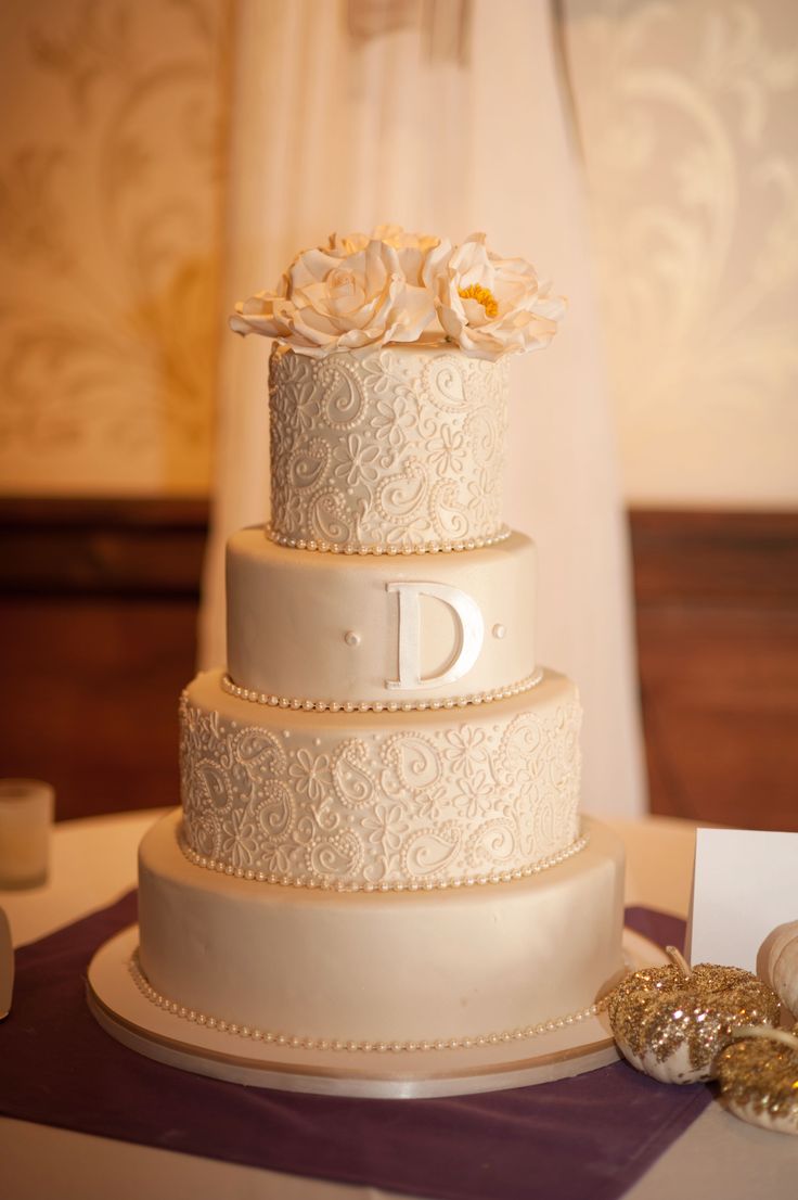 Wedding Cake with Lace