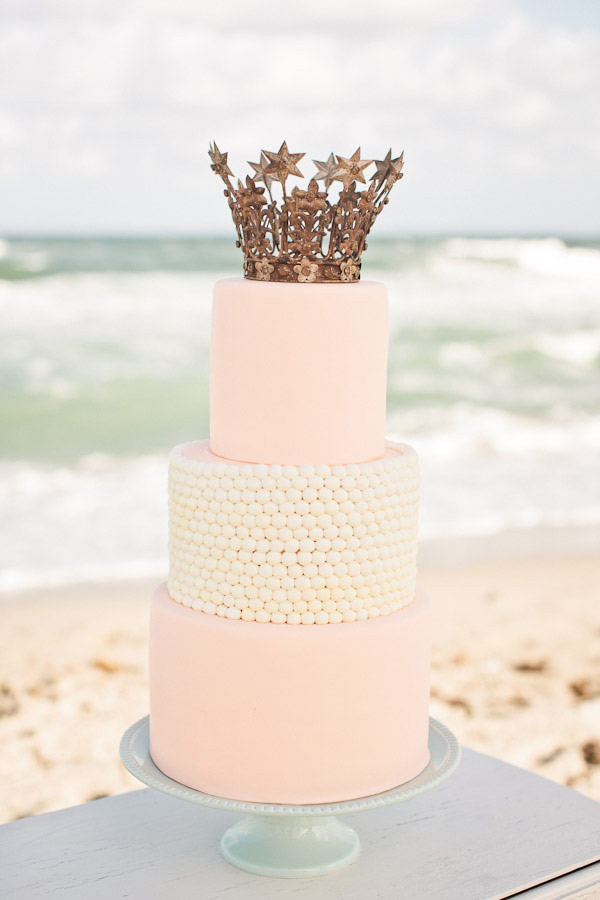 Wedding Cakes with Crown Toppers