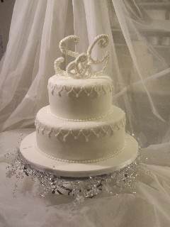 Winter Wonderland Theme Wedding Cake