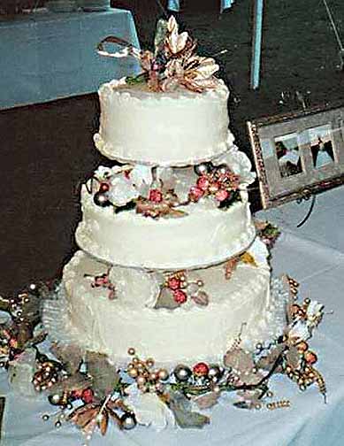 Earth Tone Wedding Cake