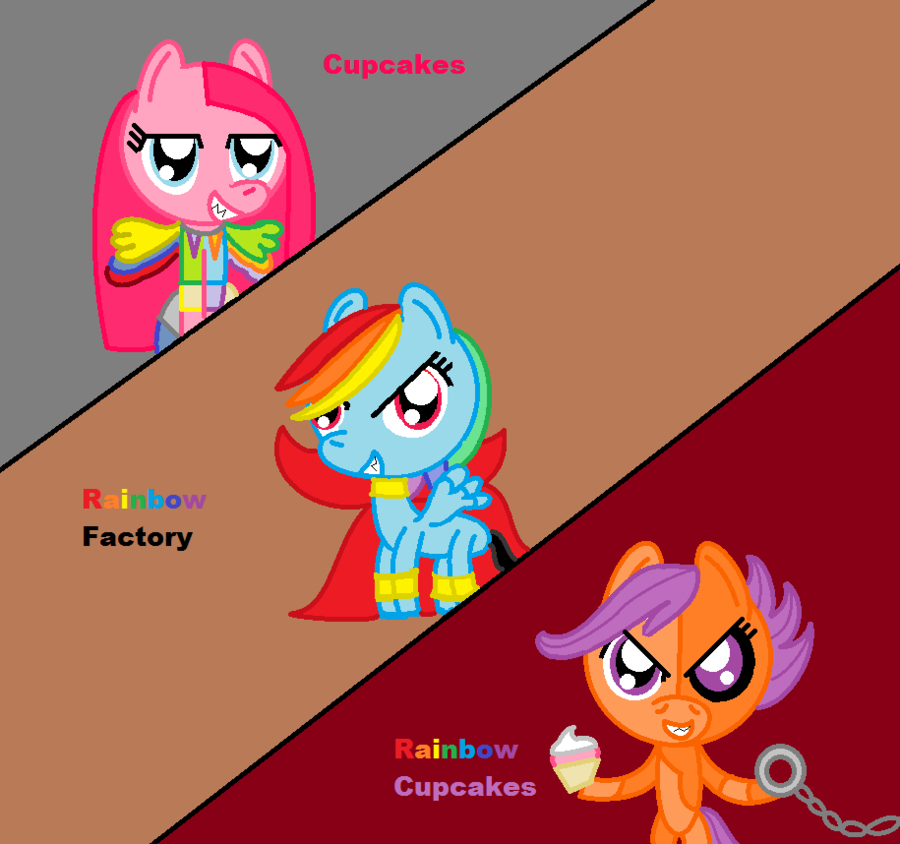 MLP Rainbow Factory and Cupcakes