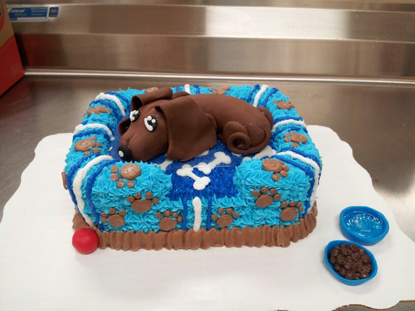 Weiner Dog Cupcake Cake