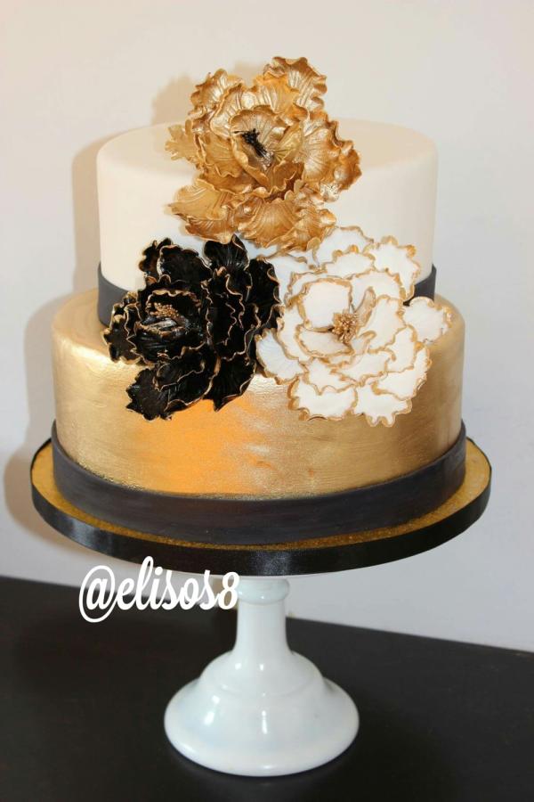 Black and Gold Cake