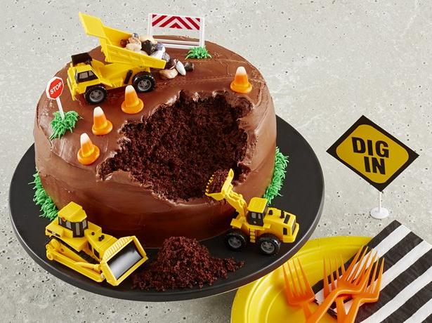 13 Photos of Simple Construction Theme Cakes