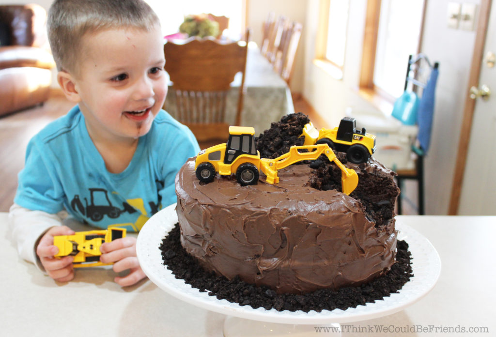 Construction Themed Birthday Cake