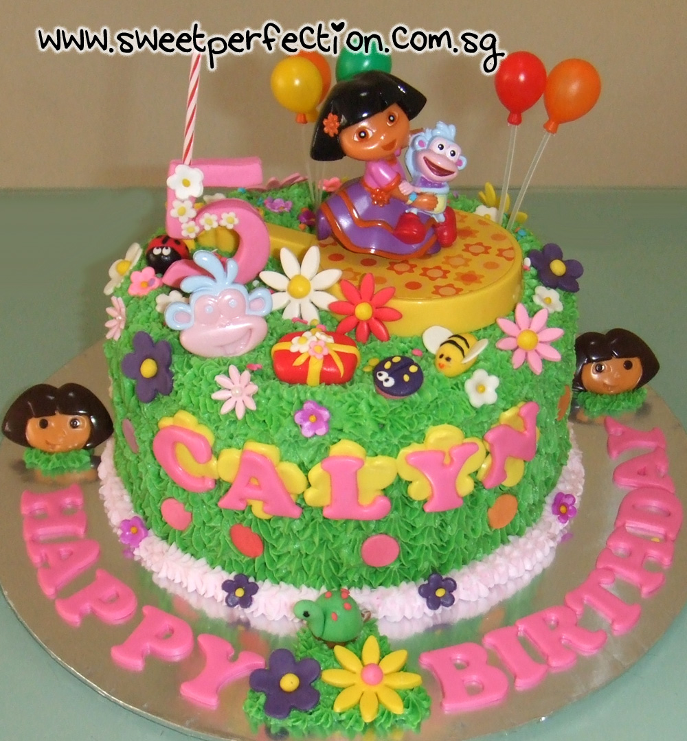 Dora and Boots Birthday Cake