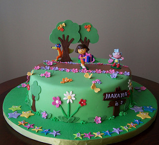 Dora Birthday Cake