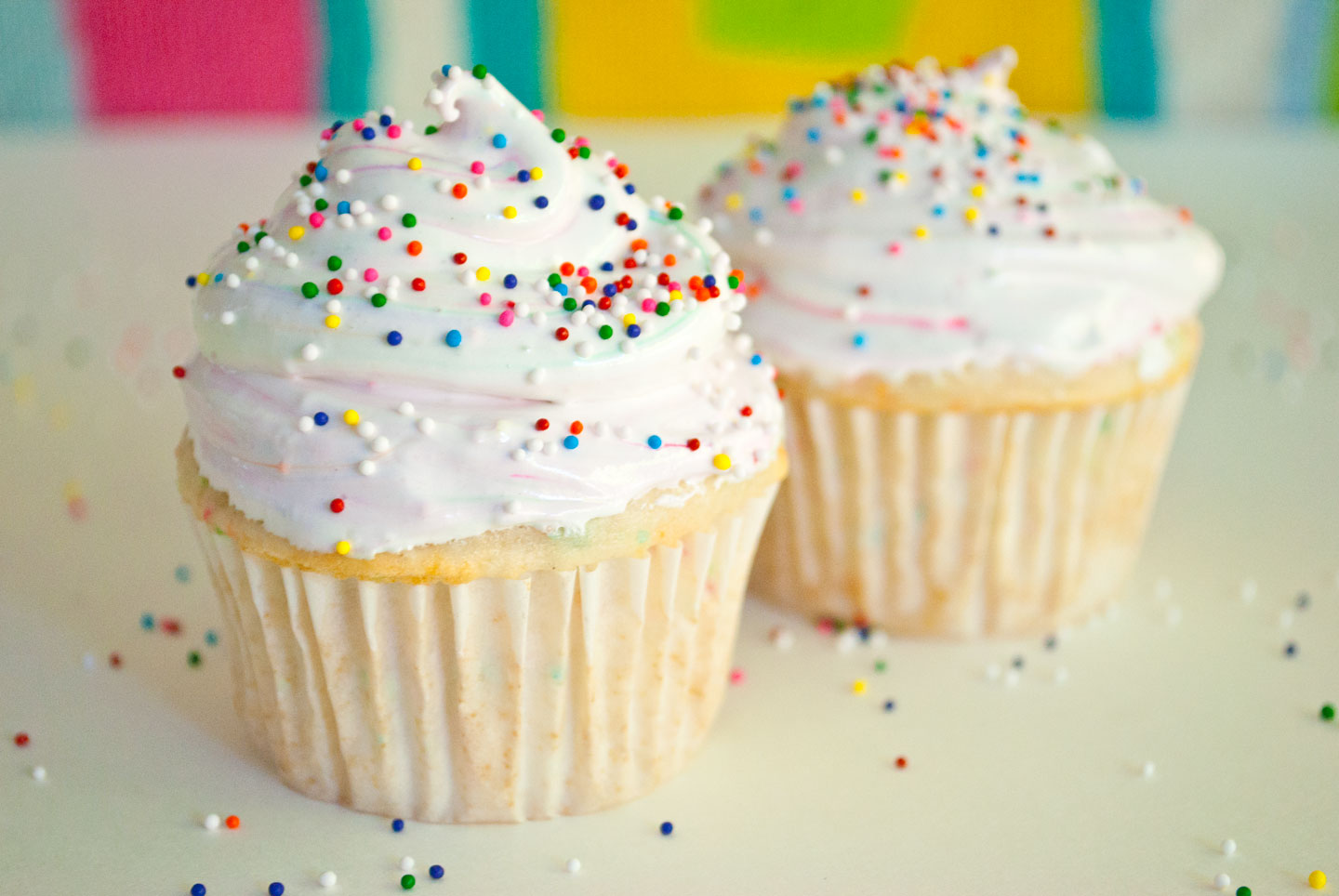 Happy Birthday Funfetti Cupcakes