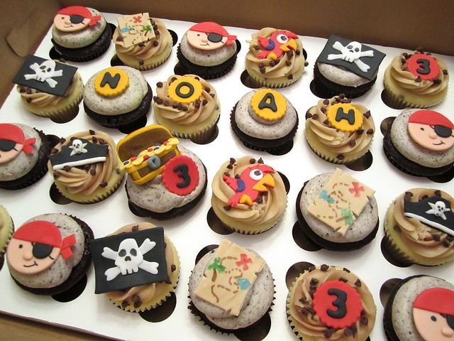 Pirate Birthday Cupcakes