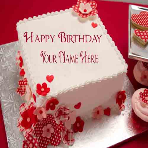 Write Name On Happy Birthday Cake