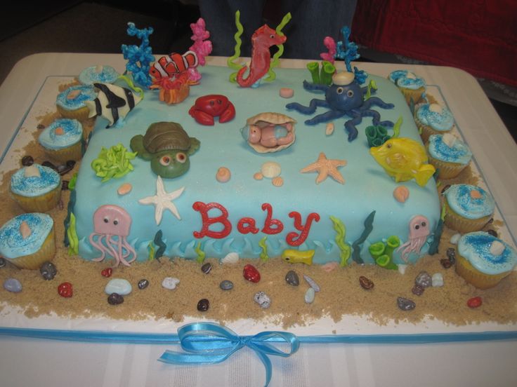 Baby Shower Sheet Cake