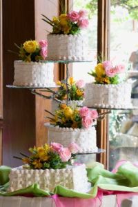 Basketweave Wedding Cake Design