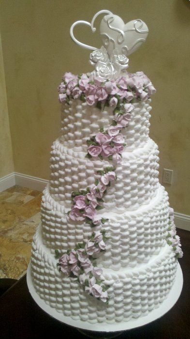 Basketweave Wedding Cake