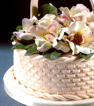 Basketweave Wedding Cake