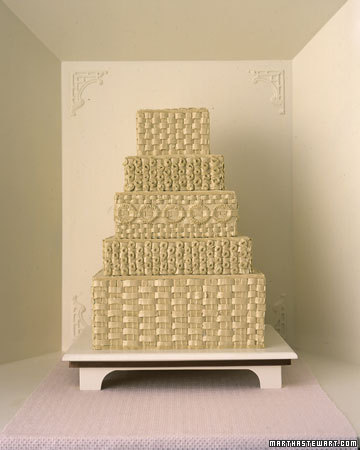 Basketweave Wedding Cake