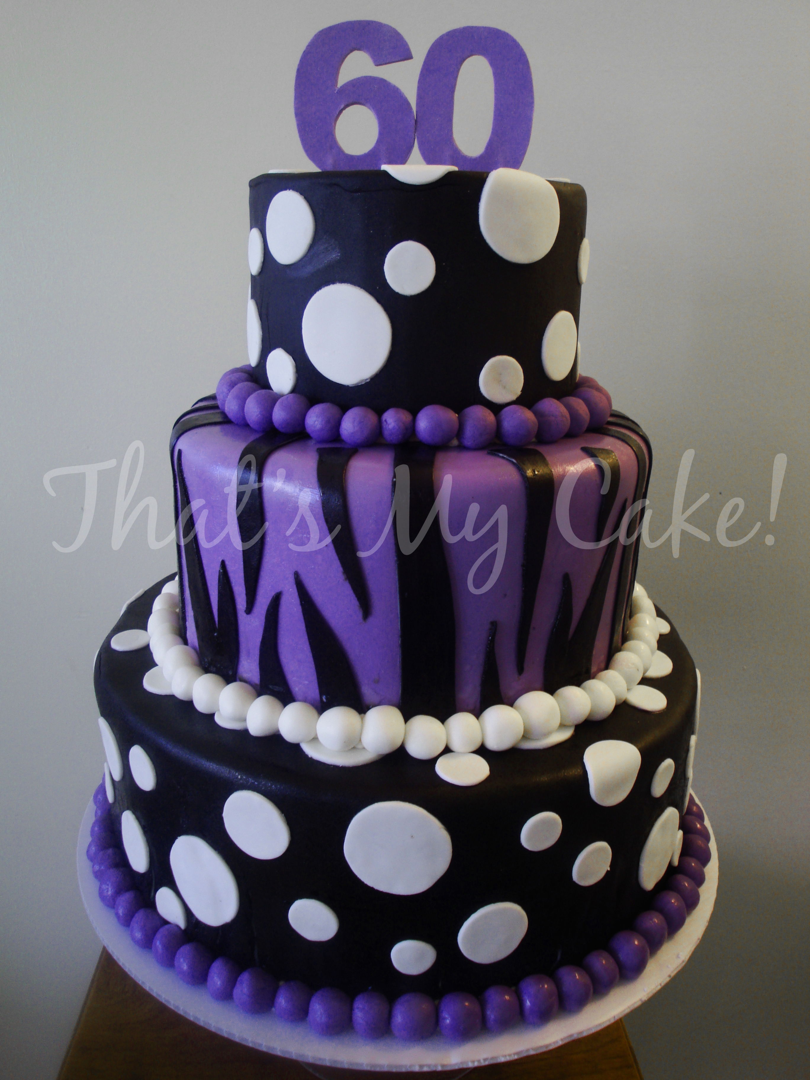 13 Photos of Black White And Purple Birthday Cakes