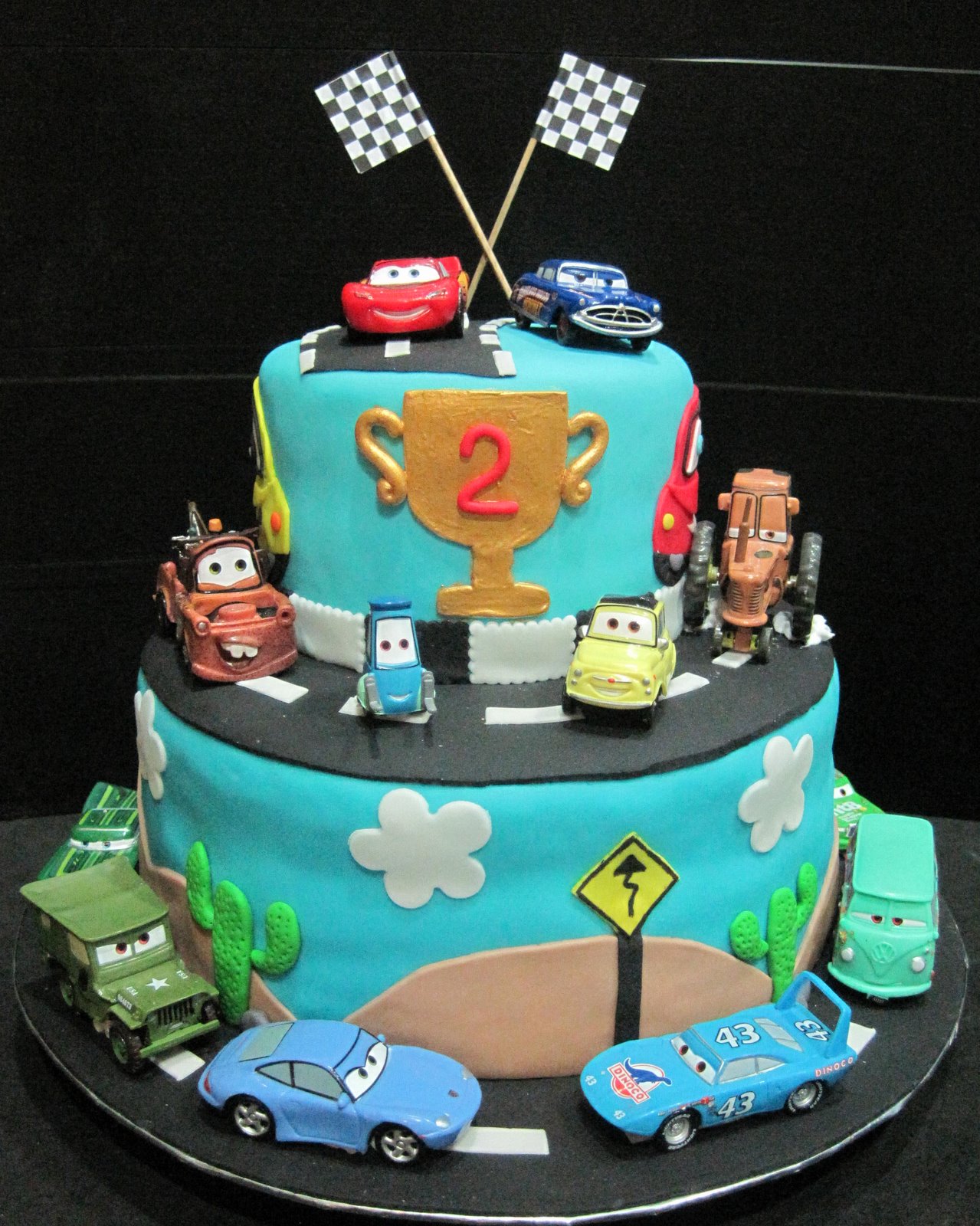 Disney Cars Fondant Cake