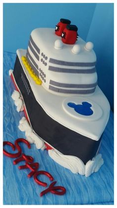 Disney Cruise Birthday Cake