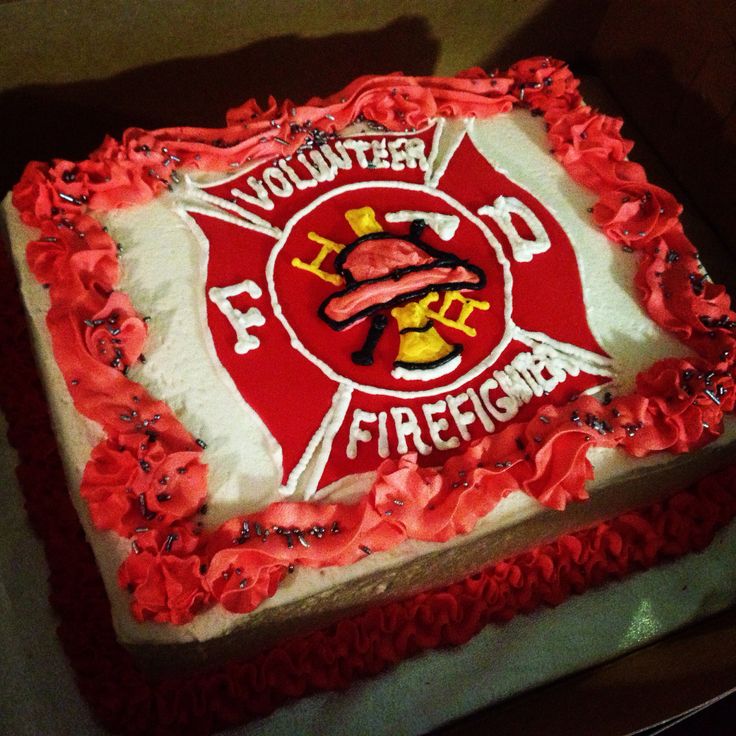 Firefighter Birthday Cake