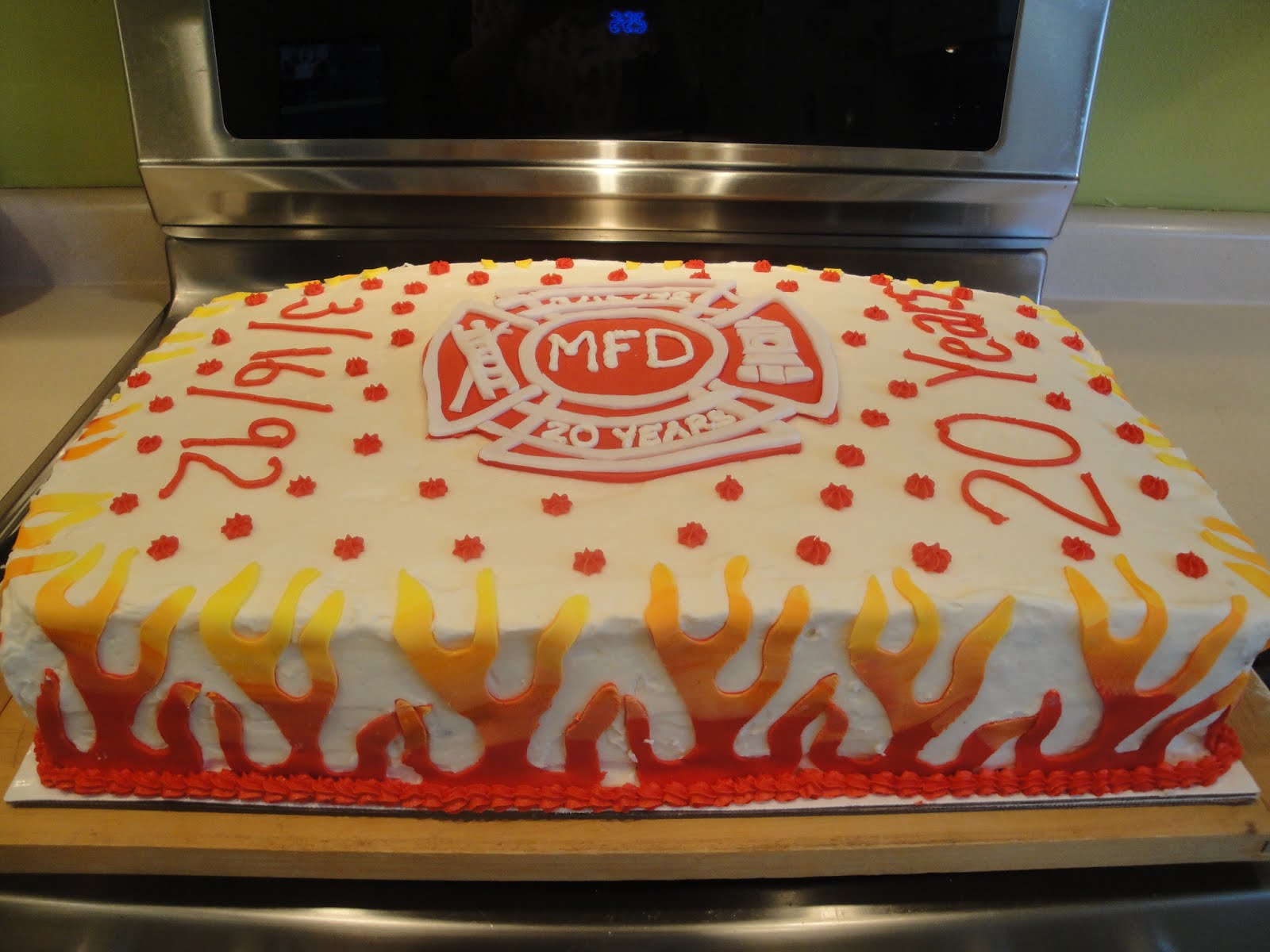 Firefighter Sheet Cakes