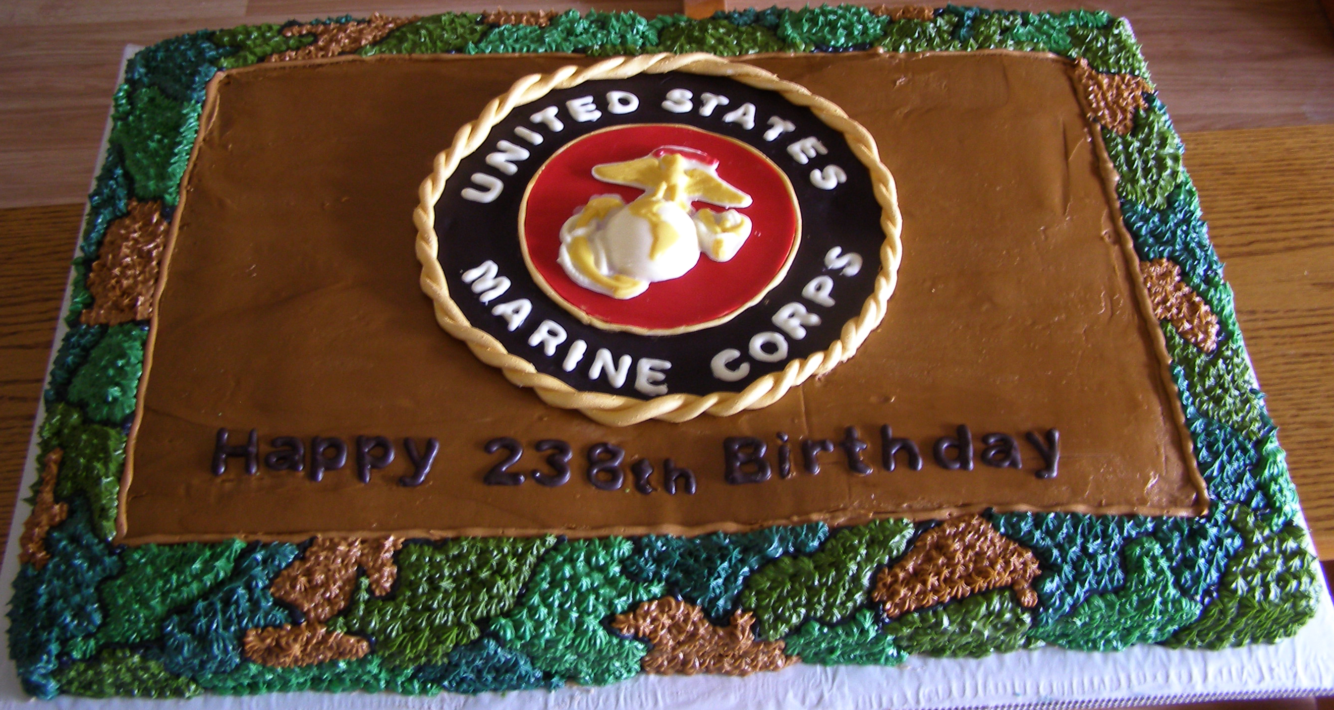 8 Photos of 2013 Marine Corp Birthday Cakes