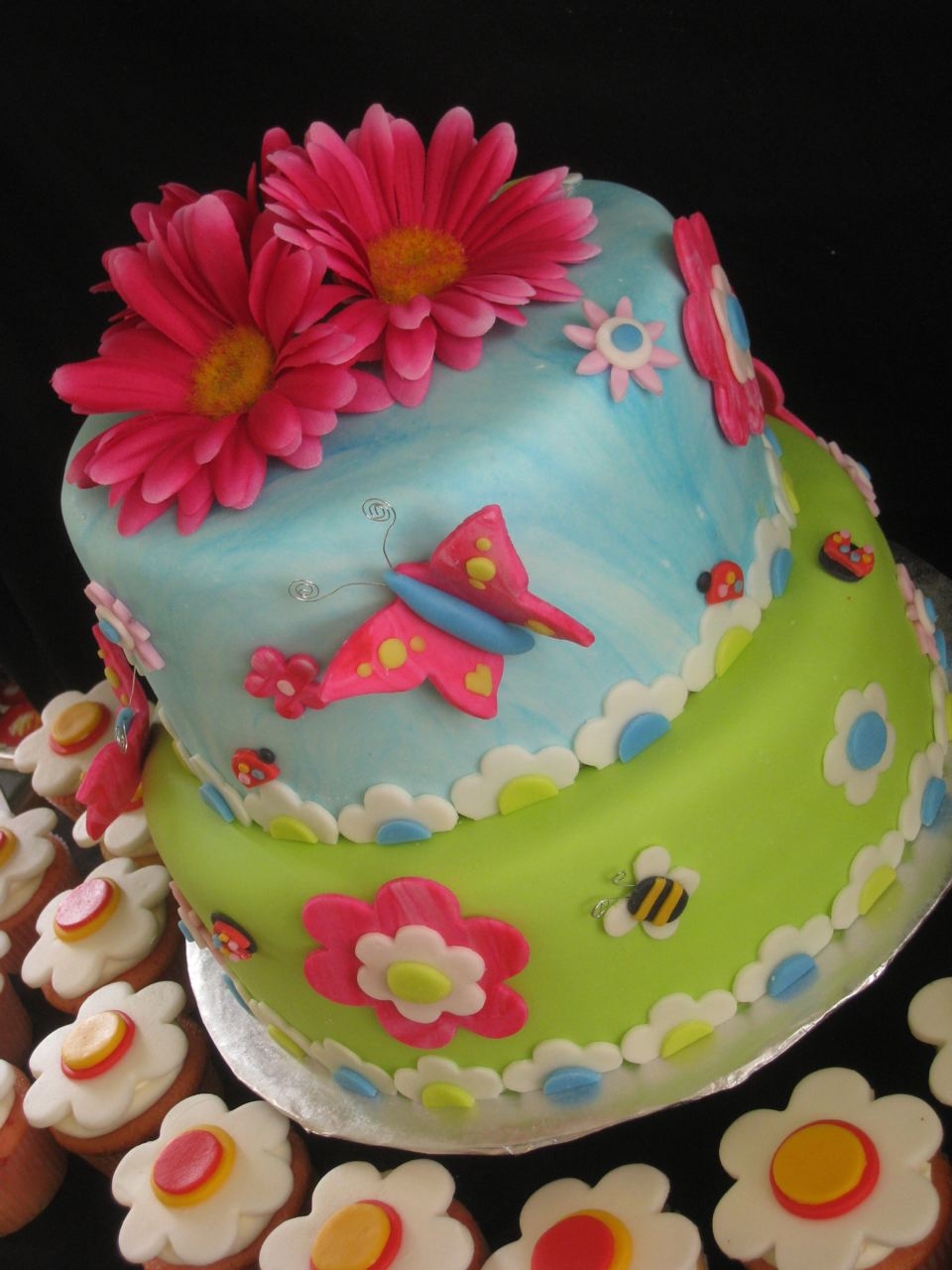 Girls Butterfly Birthday Cake