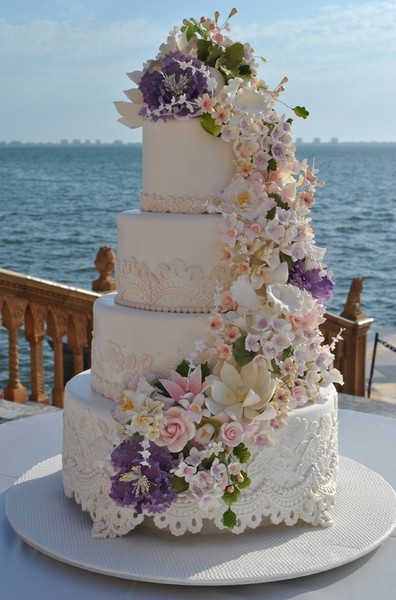 Lace Wedding Cake