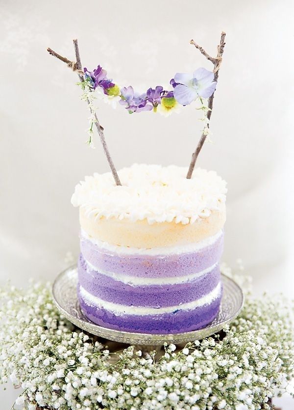 Lavender Ombre Wedding Cake