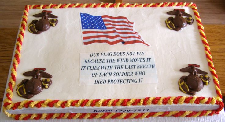 Marine Corps Birthday Cake