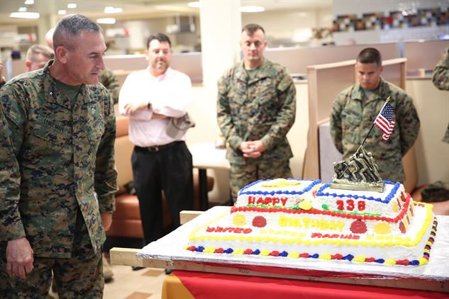 Marine Corps Birthday Cake