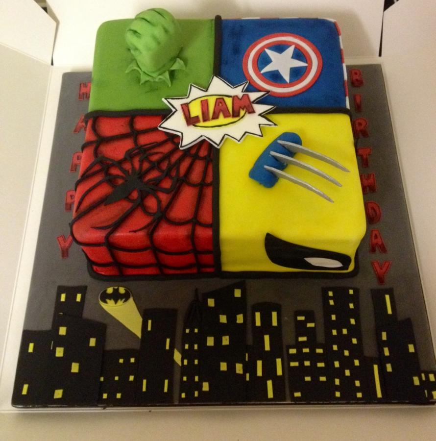 Marvel Birthday Cake