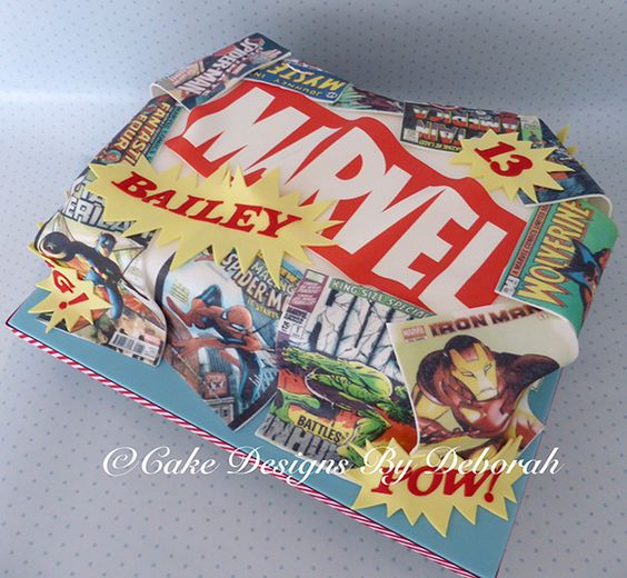 Marvel Comics Birthday Cake