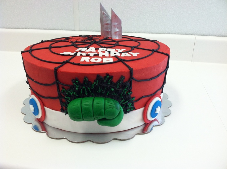 Marvel Comics Birthday Cake