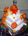 Orange Wedding Cake