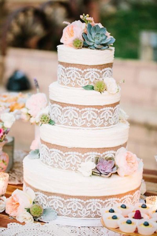 Rustic Country Wedding Cake