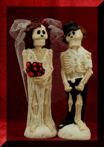 Skeleton Wedding Cake Topper