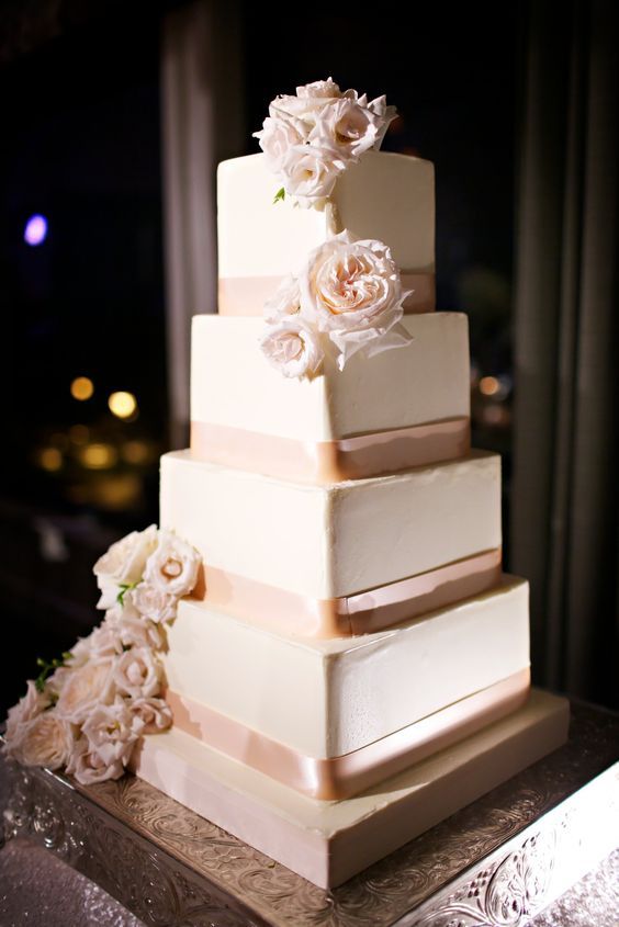 Square Wedding Cake