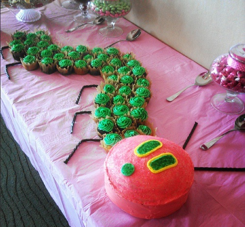 Very Hungry Caterpillar Baby Shower Cake