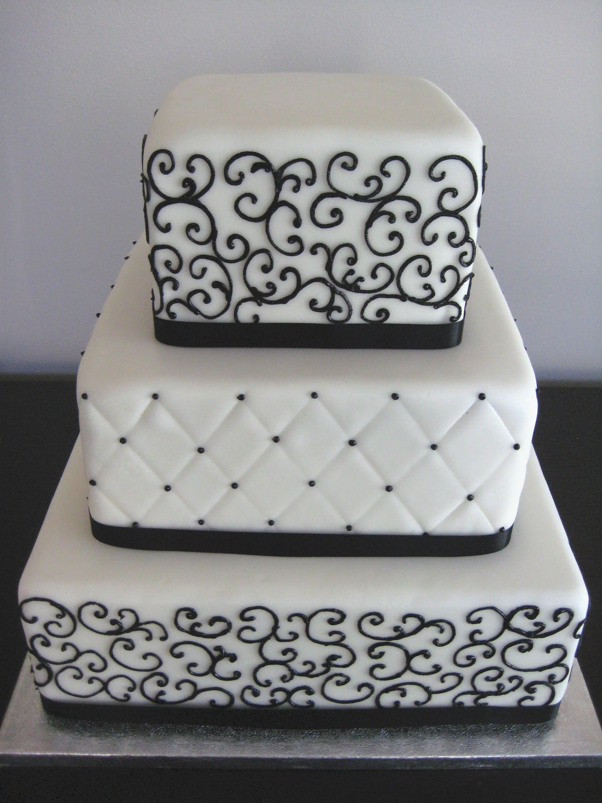 Wedding Cakes with Scroll Designs