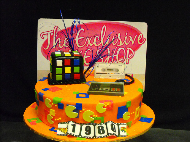 1980s Birthday Cake