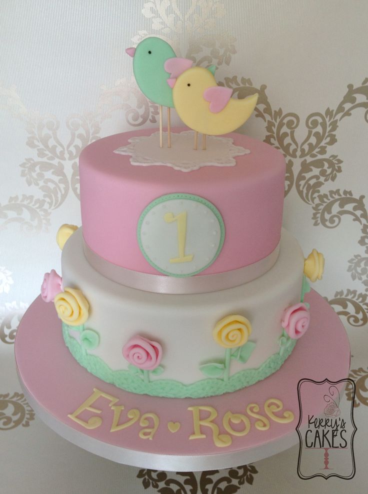 Baby Bird Birthday Cake