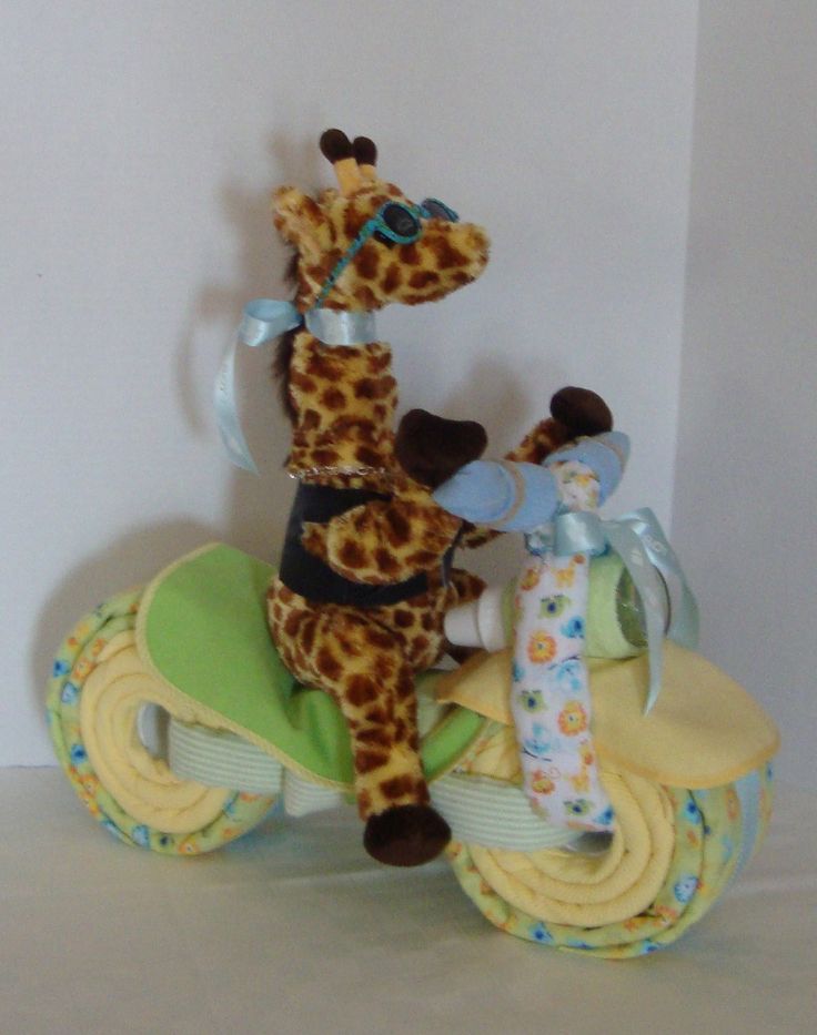 Baby Boy Diaper Cake Motorcycle