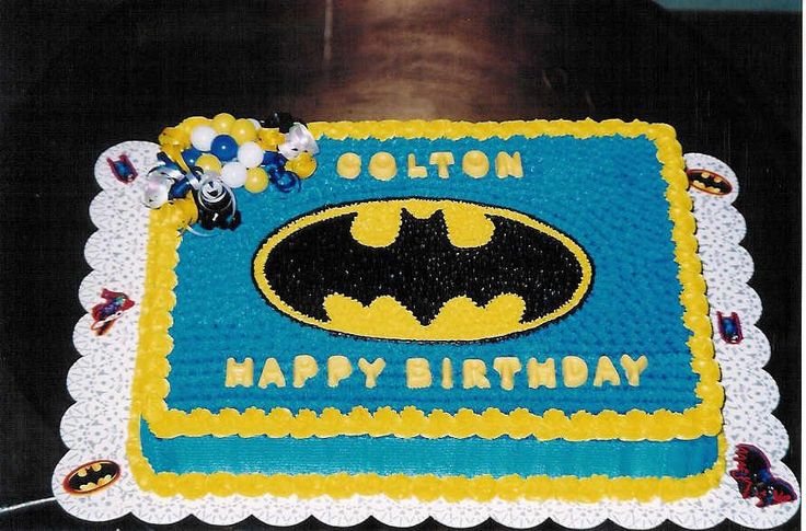 Batman Birthday Sheet Cake