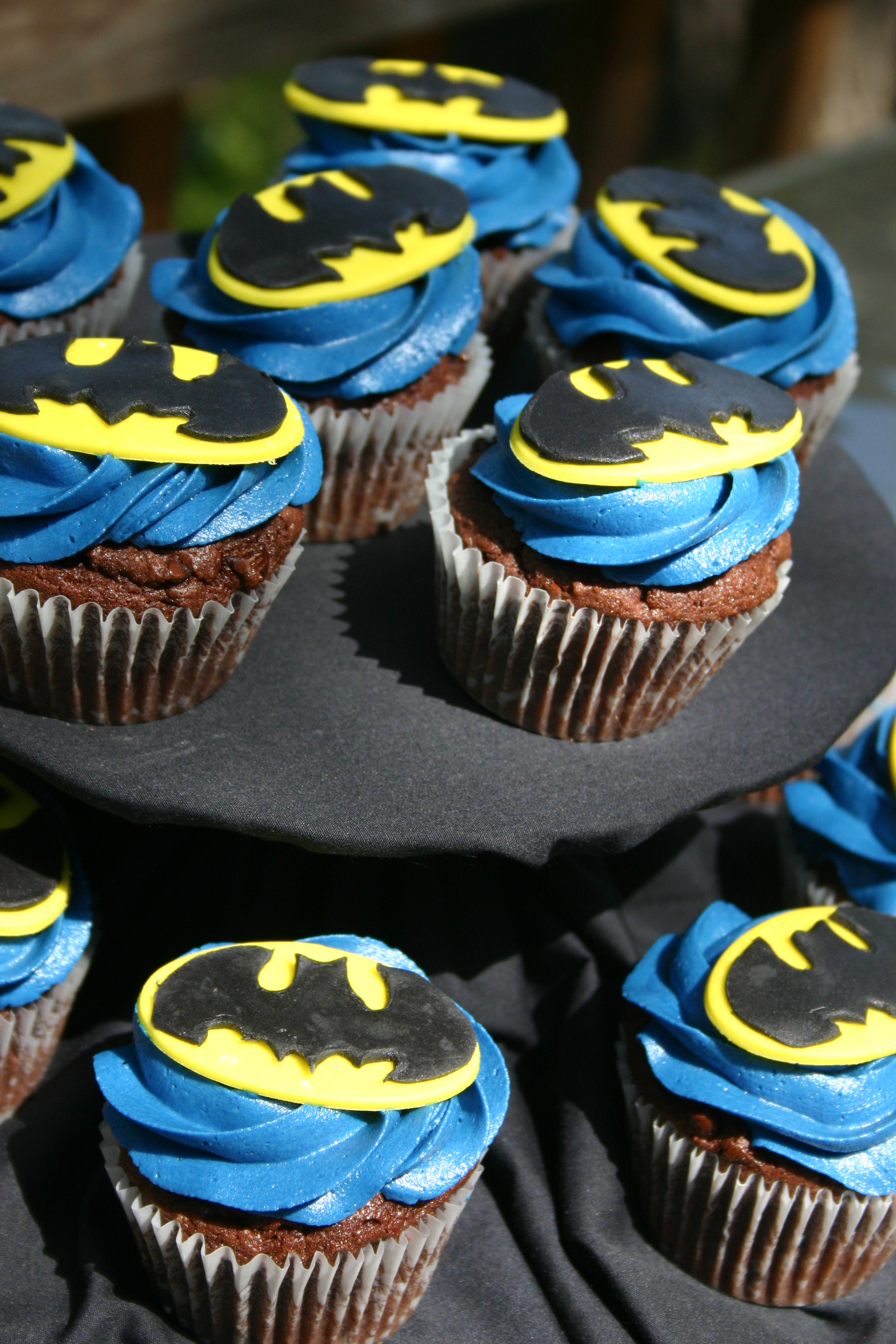 Batman Black Yellow and Blue Logos