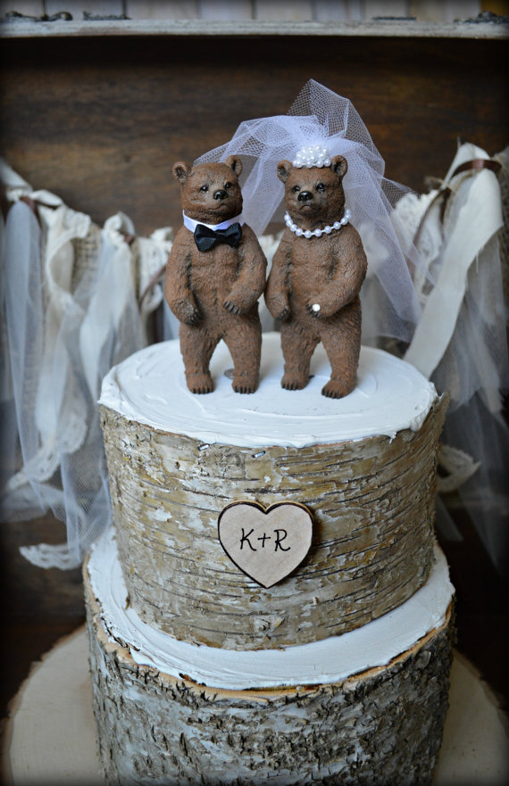 Bear Wedding Cake Topper