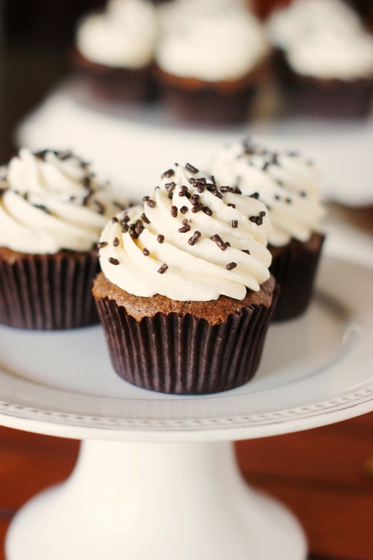 Best Vanilla Cupcakes with Chocolate Frosting